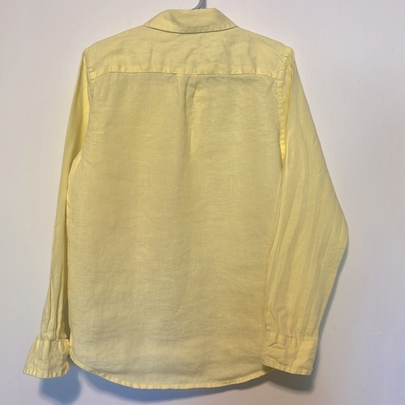 Janie and Jack "The Linen Shirt" Yellow Size 7 - Picture 2 of 3